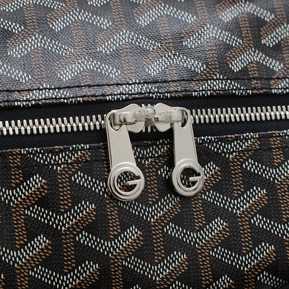 クロワジュール50 ボストンバッグ PVC/レザー ブラック シルバー金具 ボストンバッグ