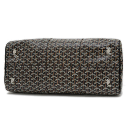 クロワジュール50 ボストンバッグ PVC/レザー ブラック シルバー金具 ボストンバッグ