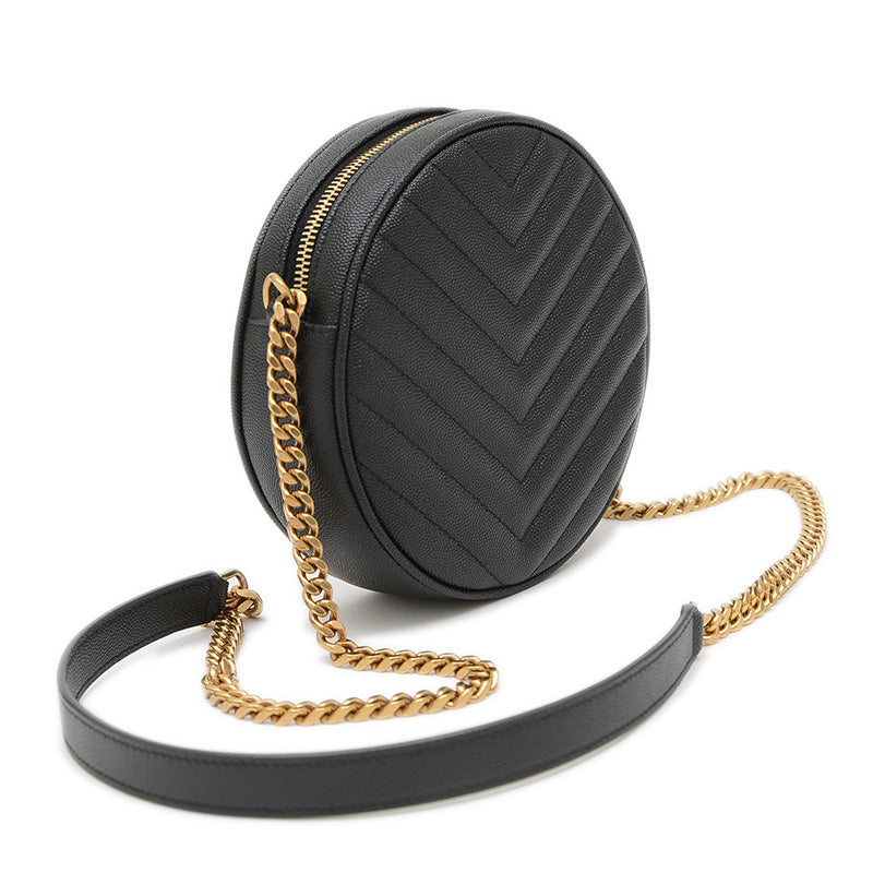 ヴィニル チェーンショルダーバッグ ブラック ゴールド金具 610436 ショルダーバッグ