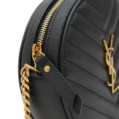 ヴィニル チェーンショルダーバッグ ブラック ゴールド金具 610436 ショルダーバッグ