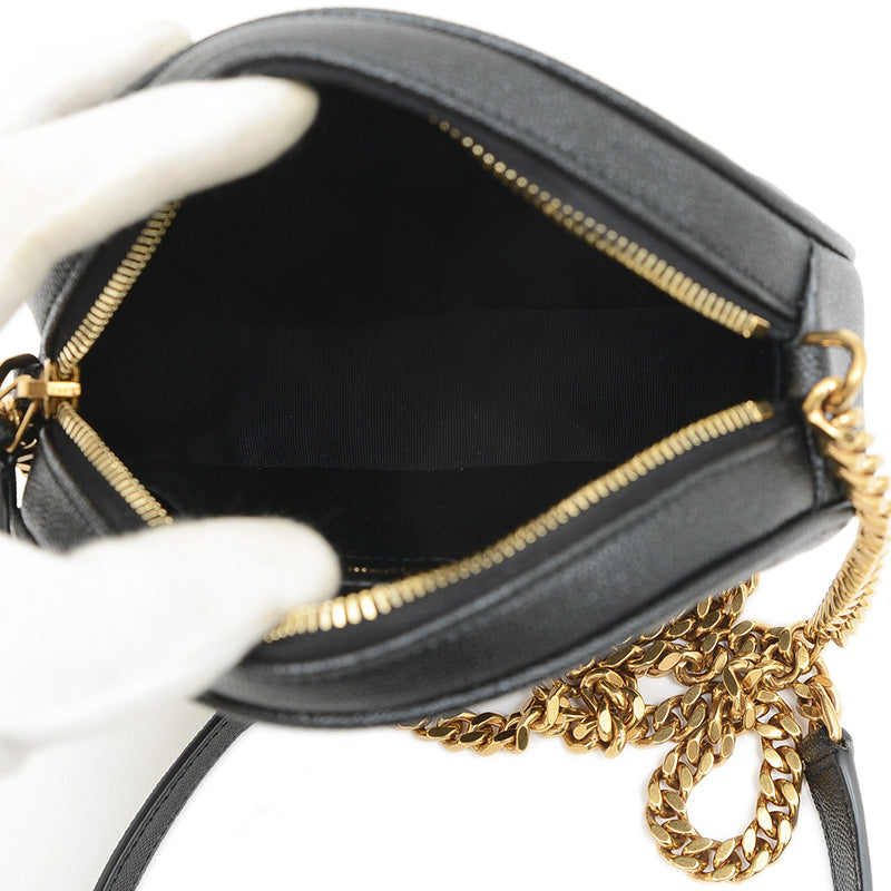 ヴィニル チェーンショルダーバッグ ブラック ゴールド金具 610436 ショルダーバッグ
