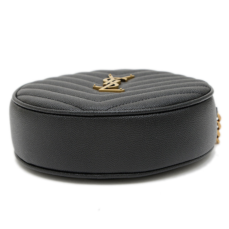 ヴィニル チェーンショルダーバッグ ブラック ゴールド金具 610436 ショルダーバッグ