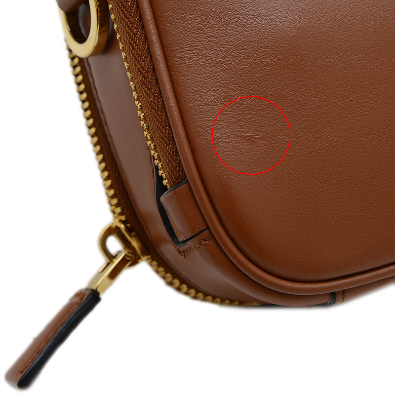 オデット 2WAYバッグ レザー ブラウン 1BH203 ショルダーバッグ