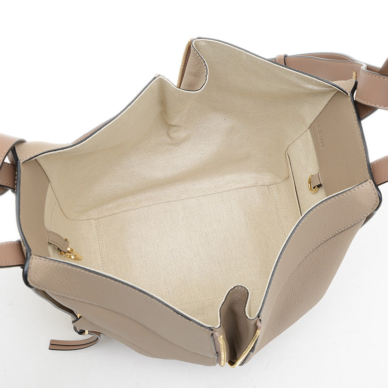 ハンモック スモール ショルダーバッグ カーフ サンドベージュ ハンドバッグ