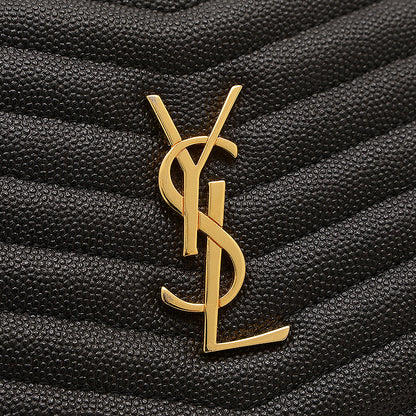 ルー チェーンショルダーバッグ レザー ブラック ゴールド金具 612579 ショルダーバッグ