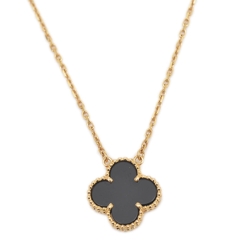 ヴィンテージアルハンブラ ネックレス K18YG/オニキス VCARA45800 ネックレス