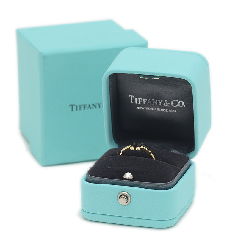 Tワイヤー リング K18YG 7号 ネックレス