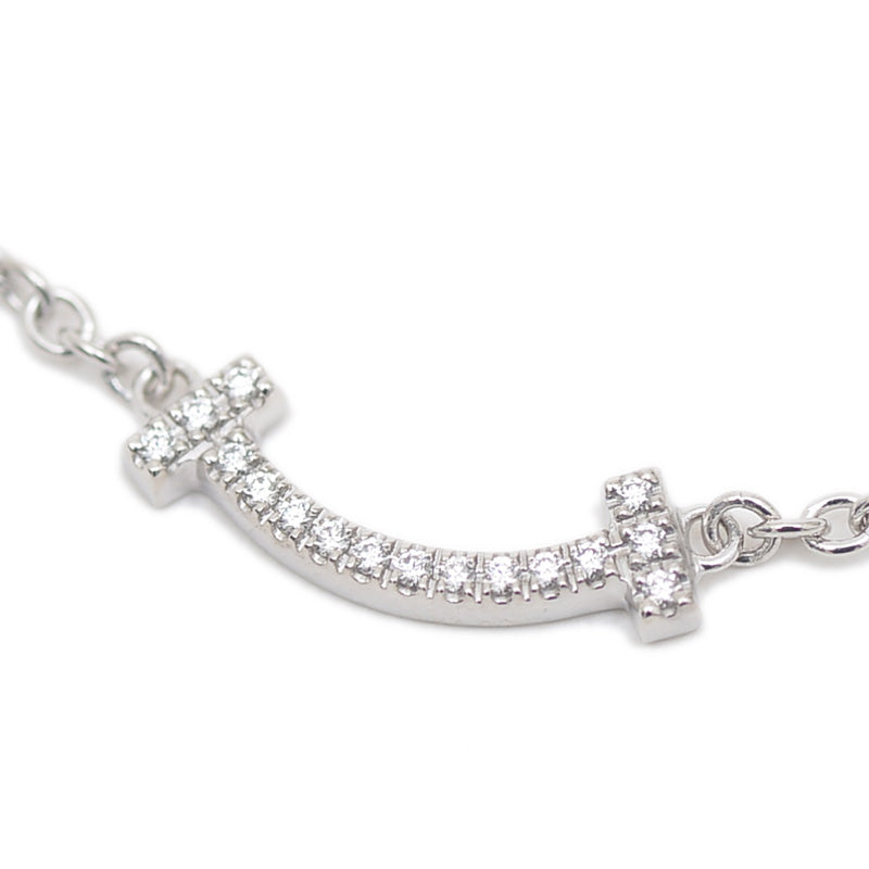 Tスマイル ミニ ブレスレット K18WG/ダイヤ ブレスレット