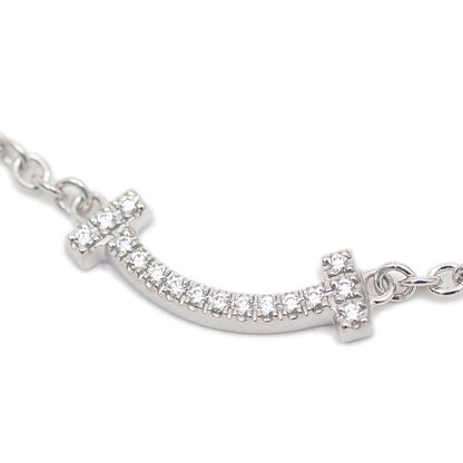 Tスマイル ミニ ブレスレット K18WG/ダイヤ ブレスレット