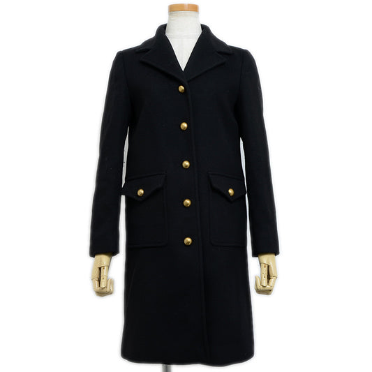 GGマーモント ウールコート ブラック レディース 36サイズ 494500 ダッフルコート