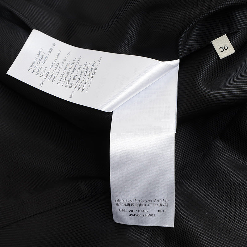 GGマーモント ウールコート ブラック レディース 36サイズ 494500 ダッフルコート