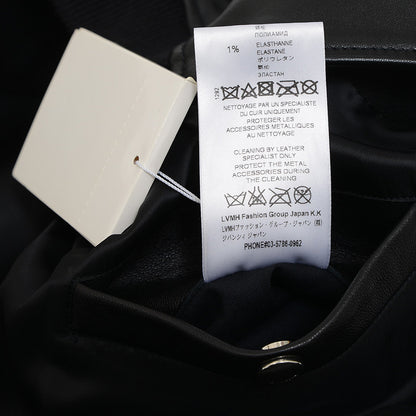 ラウンド スター レザージャケット ラムスキン ブラック メンズ サイズ48 ジャケット