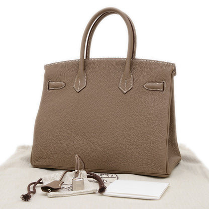 バーキン30 トゴ エトゥープ シルバー金具 K刻印 ハンドバッグ