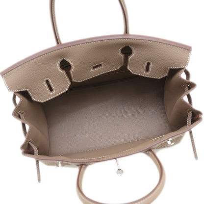 バーキン30 トゴ エトゥープ シルバー金具 K刻印 ハンドバッグ