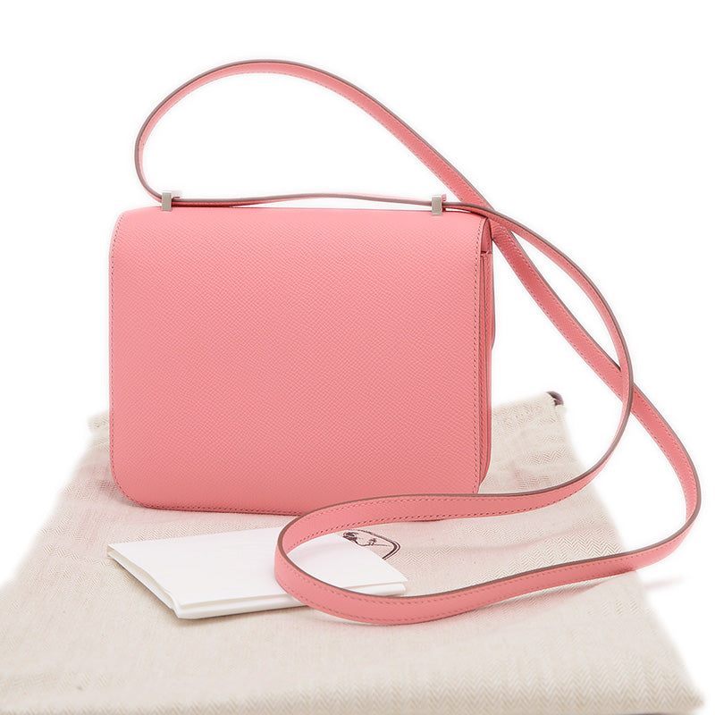 コンスタンス ミニ 18 ミロワール エプソン ローズコンフェッティ シルバー金具 K刻印 ショルダーバッグ