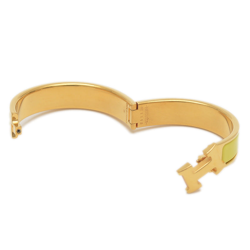 クリックHH クリッククラック PM バングル メタル イエロー/ゴールド ブレスレット