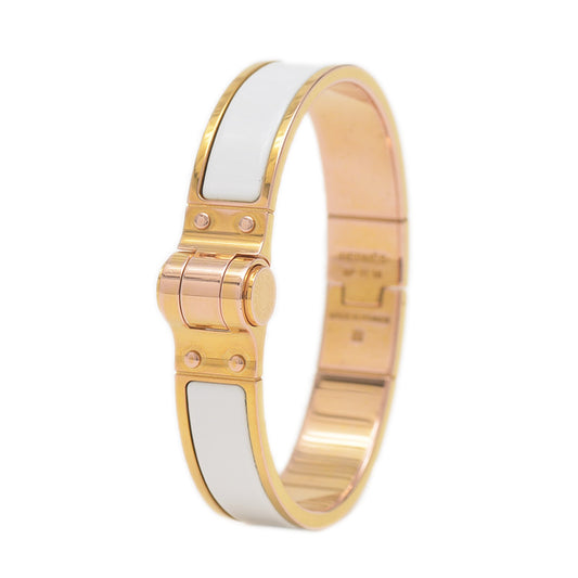 シャルニエール ブレスレット ホワイト/ゴールド ブレスレット