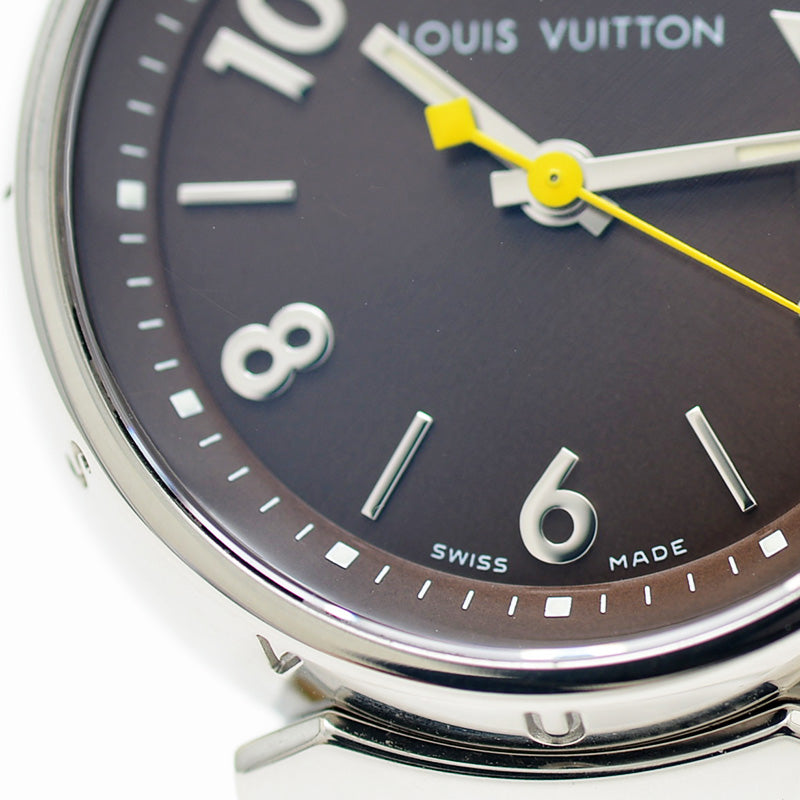 タンブール トリプルコイルド レディース ブラック文字盤 SS クォーツ Q1211 腕時計