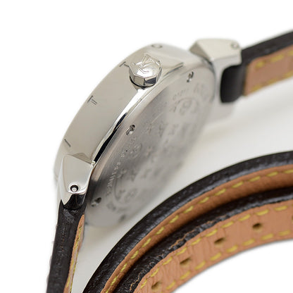 タンブール トリプルコイルド レディース ブラック文字盤 SS クォーツ Q1211 腕時計