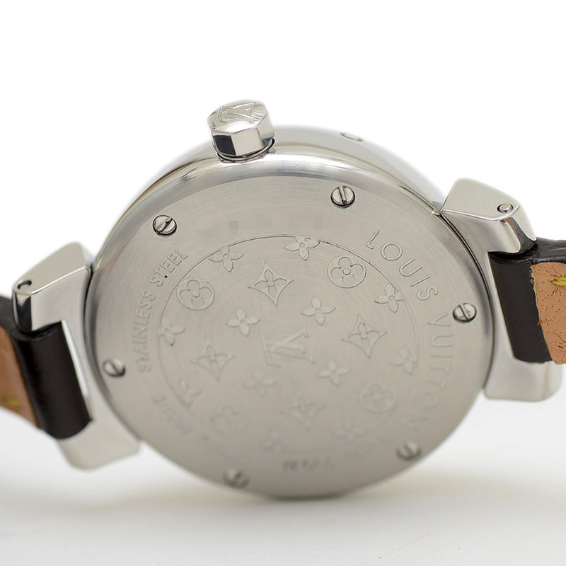 タンブール トリプルコイルド レディース ブラック文字盤 SS クォーツ Q1211 腕時計