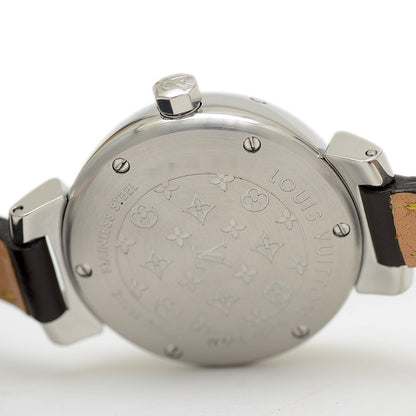 タンブール トリプルコイルド レディース ブラック文字盤 SS クォーツ Q1211 腕時計