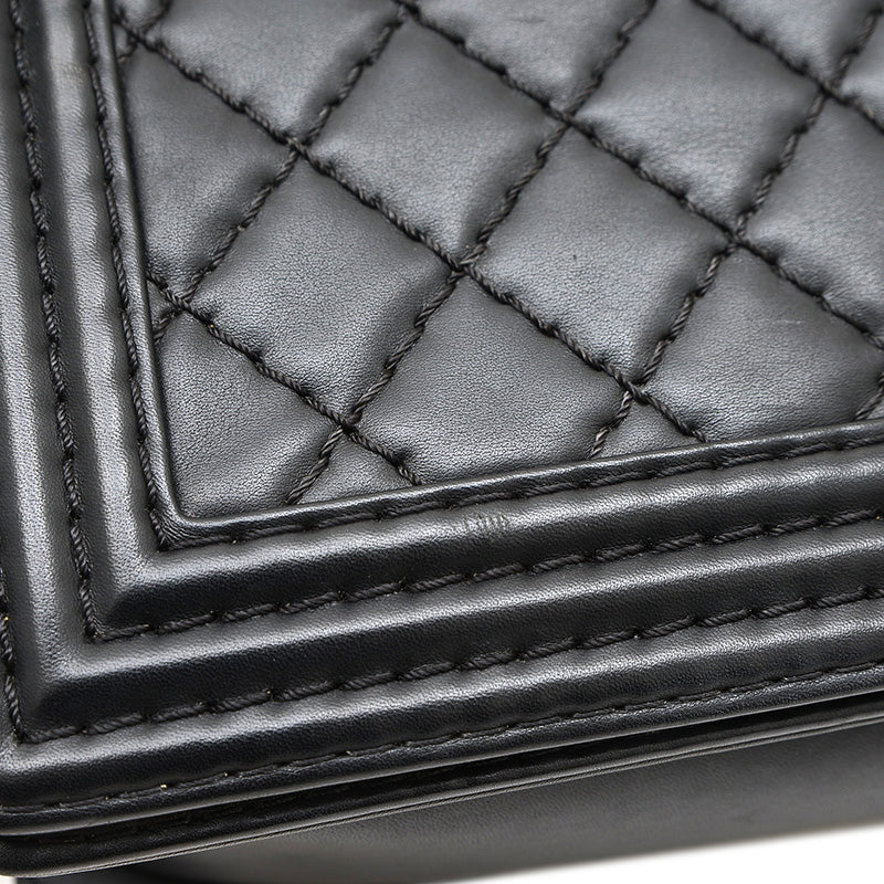 ボーイシャネル チェーンショルダー ラムスキン ブラック A92193 ショルダーバッグ