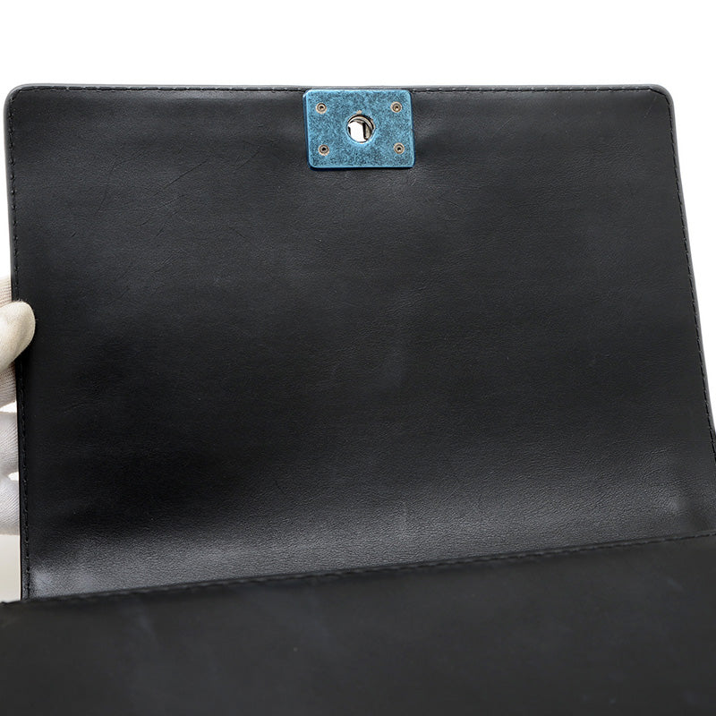 ボーイシャネル チェーンショルダー ラムスキン ブラック A92193 ショルダーバッグ