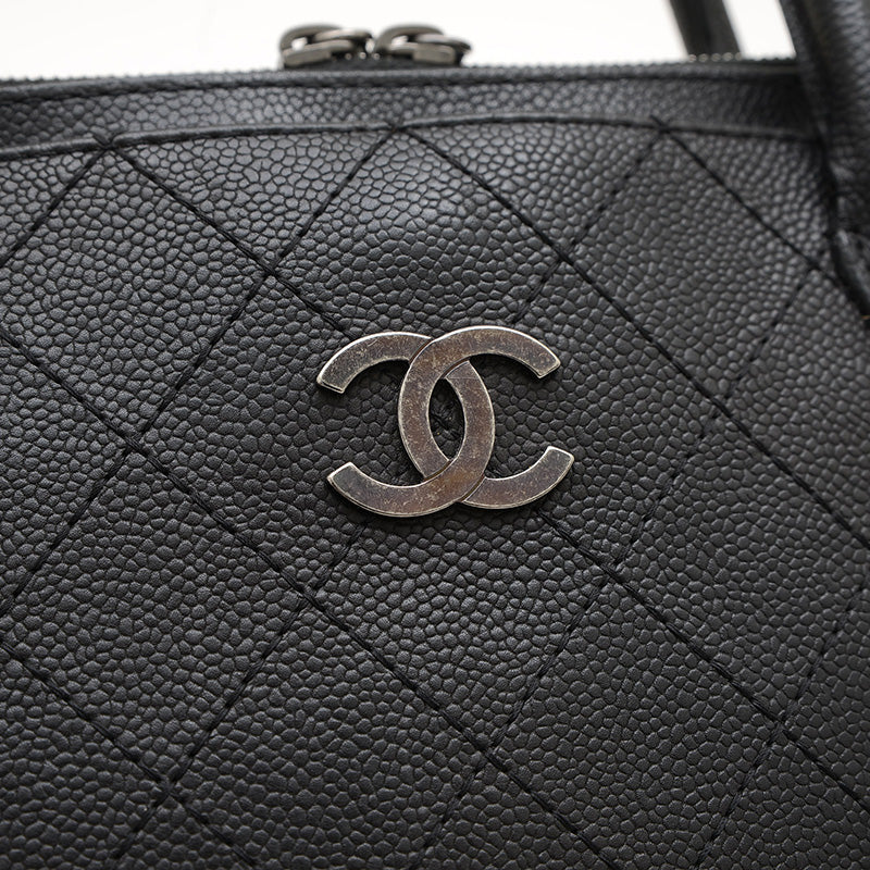 マトラッセ チェーンショルダー 2WAYバッグ キャビア ブラック A94849 ショルダーバッグ