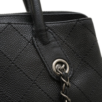 マトラッセ チェーンショルダー 2WAYバッグ キャビア ブラック A94849 ショルダーバッグ