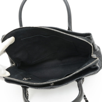 マトラッセ チェーンショルダー 2WAYバッグ キャビア ブラック A94849 ショルダーバッグ