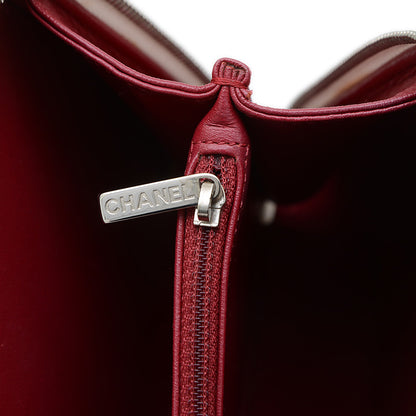 CCフィリグリー バニティ 2WAYバッグ キャビアスキン ホワイト/ブラック A93343 ショルダーバッグ