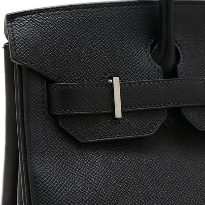 バーキン30 エプソン ブラック シルバー金具 T刻印 ハンドバッグ