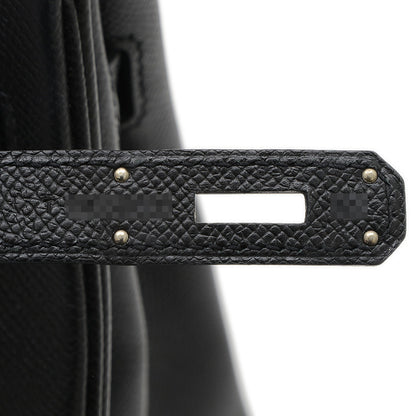 バーキン30 エプソン ブラック シルバー金具 T刻印 ハンドバッグ