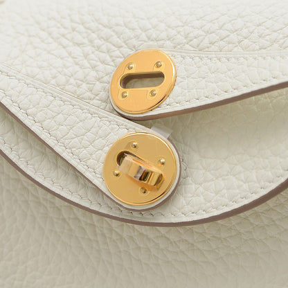 リンディ ミニ トリヨン サングル マキシ カドリーユ マッシュルーム/ナタ U刻印 ショルダーバッグ