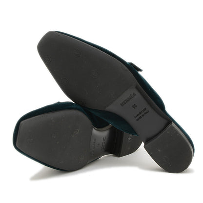 ミュール ビューティー ヴェロワ グリーン レディース 39サイズ パンプス