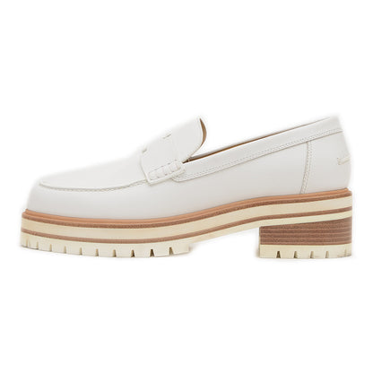 モカシン アイビー レザー ホワイト 39サイズ ローファー