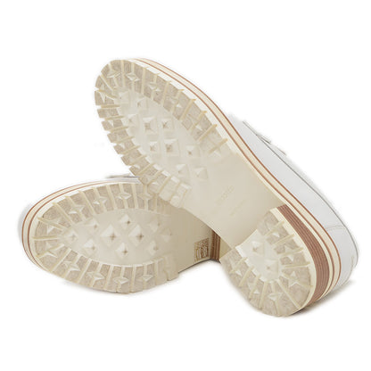 モカシン アイビー レザー ホワイト 39サイズ ローファー