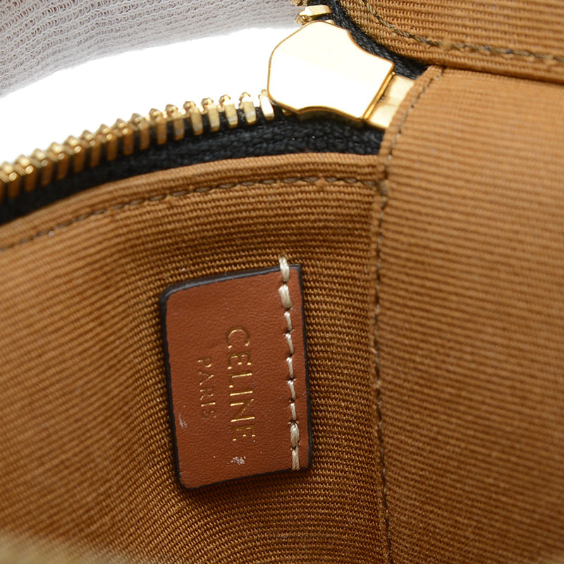 トリオンフ ミニ 2WAYポーチ タン/ブラック 10J762CZ1 バニティバッグ