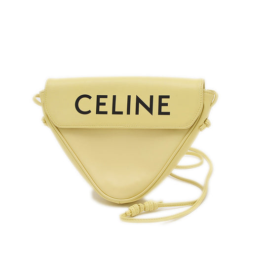トライアングル ショルダーバッグ レザー イエロー 195903 ショルダーバッグ