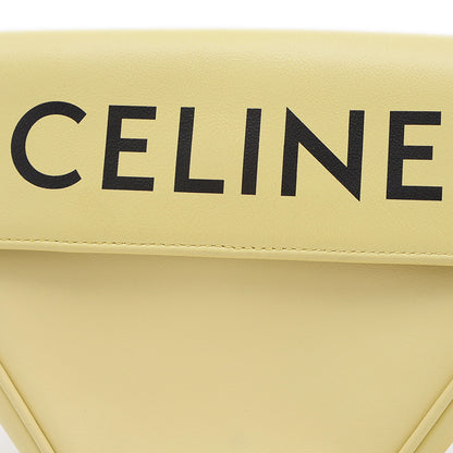 トライアングル ショルダーバッグ レザー イエロー 195903 ショルダーバッグ