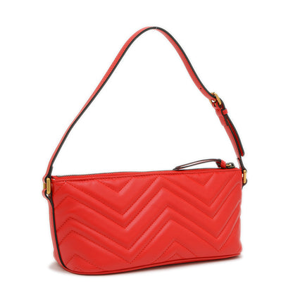 GGマーモント ワンショルダーバッグ レザー レッド 739166 ショルダーバッグ