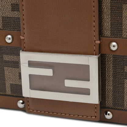 ズッカ バケット トランク ショルダーバッグ キャンバス/レザー ブラウン 7VA507 ショルダーバッグ