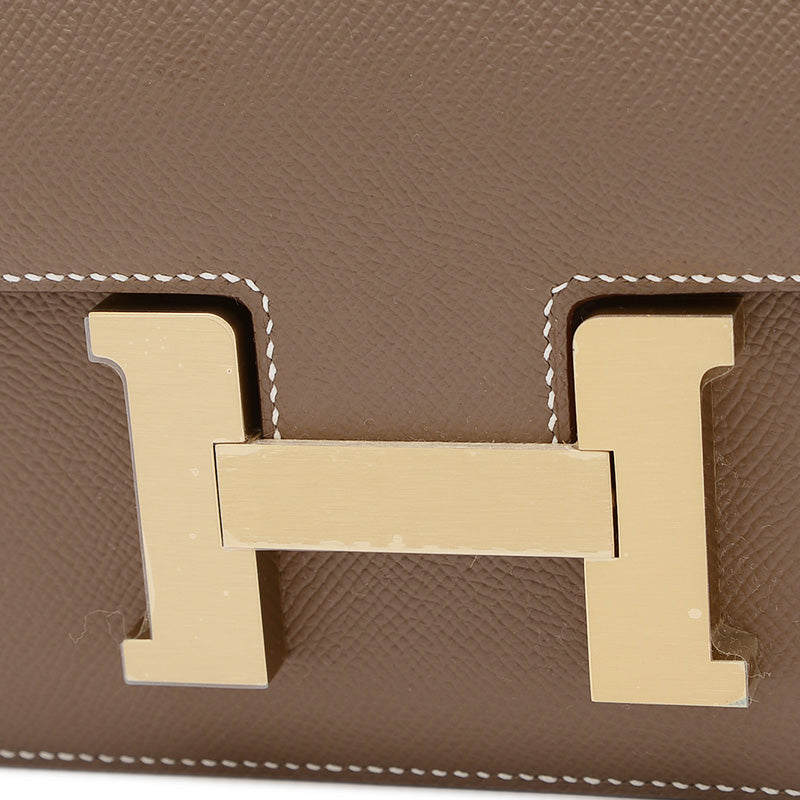 コンスタンス 24 ミロワール エプソン エトゥープ マットゴールド金具 K刻印 ショルダーバッグ