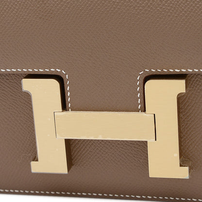 コンスタンス 24 ミロワール エプソン エトゥープ マットゴールド金具 K刻印 ショルダーバッグ