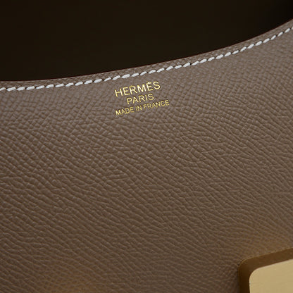 コンスタンス 24 ミロワール エプソン エトゥープ マットゴールド金具 K刻印 ショルダーバッグ