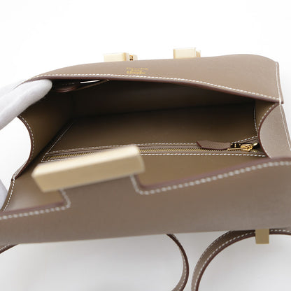 コンスタンス 24 ミロワール エプソン エトゥープ マットゴールド金具 K刻印 ショルダーバッグ