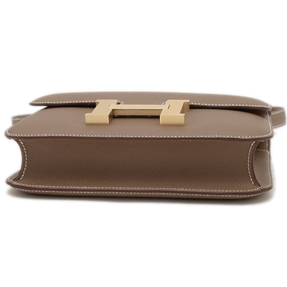 コンスタンス 24 ミロワール エプソン エトゥープ マットゴールド金具 K刻印 ショルダーバッグ