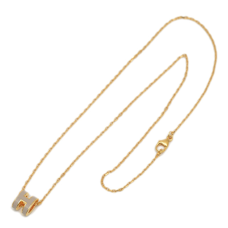 ポップアッシュ H ミニ ネックレス マロングラッセ/ローズゴールド ネックレス