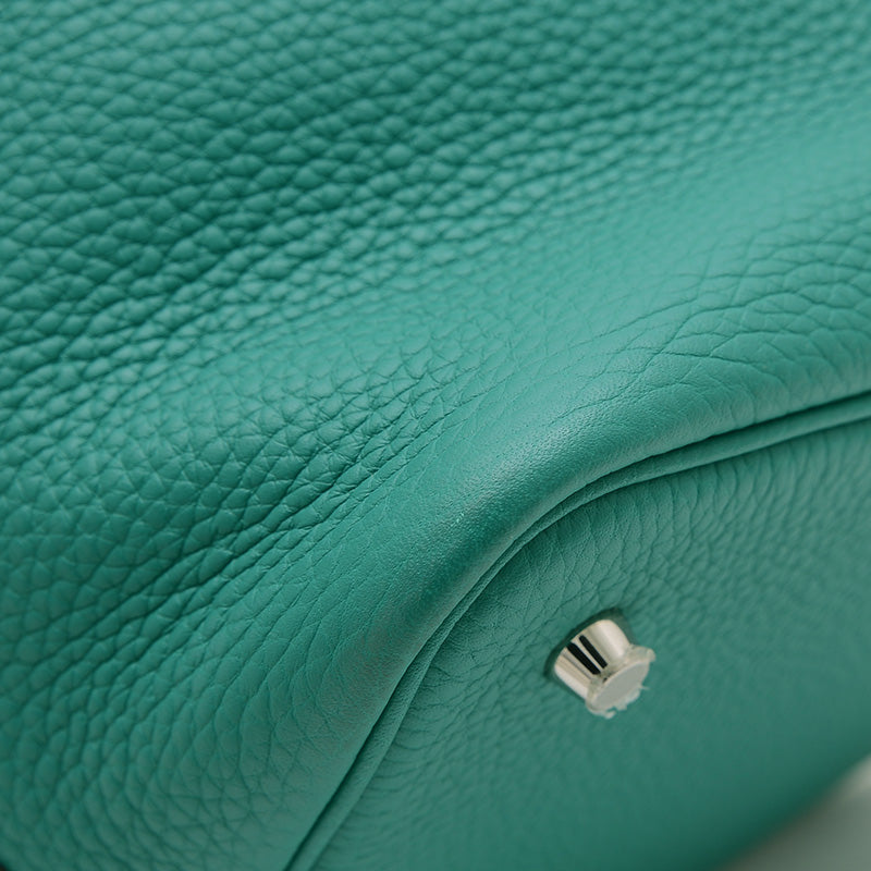 ピコタンロックMM 22 トリヨン ヴェールヴェローヌ シルバー金具 D刻印 ハンドバッグ