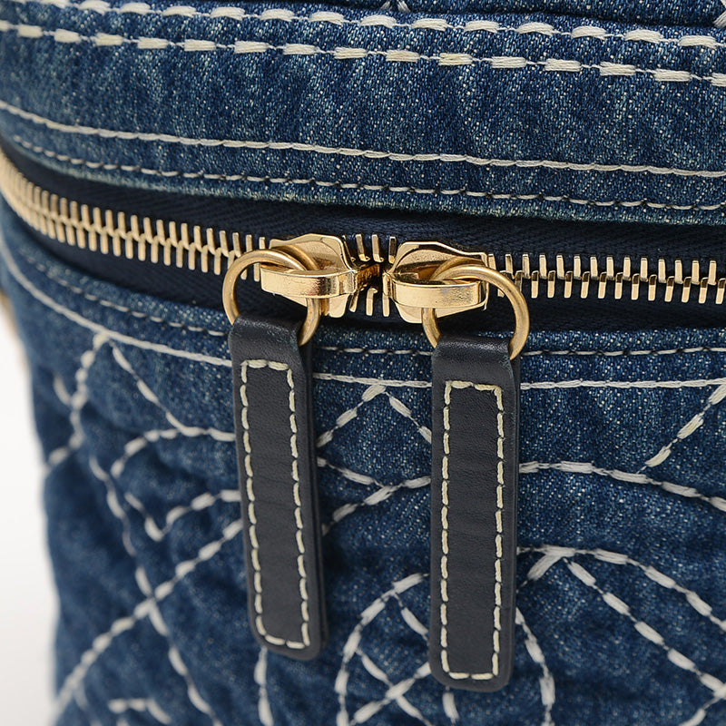 ココマーク バニティ チェーンショルダー 2WAYバッグ デニム ブルー AS1336 ハンドバッグ